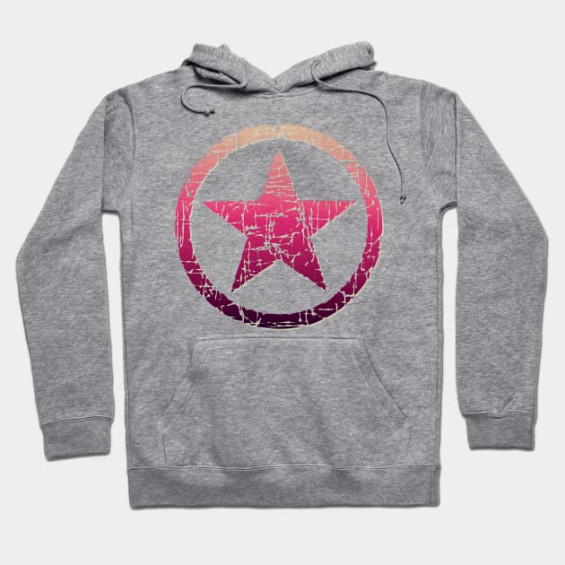 Pretty Pink Star Graphic Hoodie by AlondraHanley